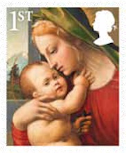 Christmas 2013 1st class stamp.