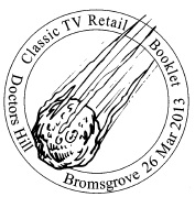 Postmark depicting meteorite.