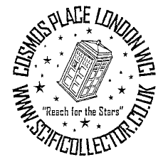 Science Fiction postmark showing Tardis.