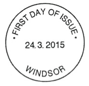 Windsor first day postmark for new definitives.