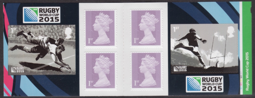 Rugby World Cup 2015 retail stamp booklet.