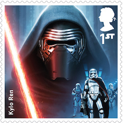 Star Wars Kylo Ren stamp.