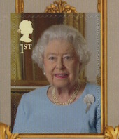 HM Queen birthday stamp.