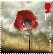 Remembrance Poppy Stamp.