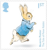 Peter Rabbit stamp.