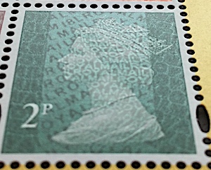2p stamp from RAF PSB.