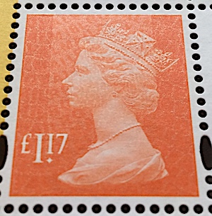 £1-17 stamp from RAF PSB.