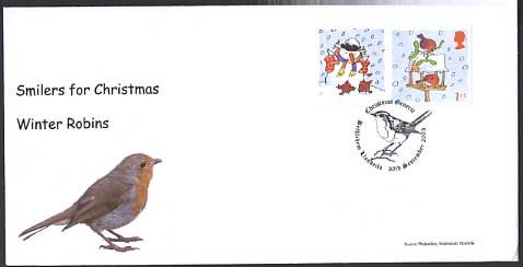 Norvic Philatelics exclusive Winter Robins FDC 