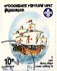 Sheffield Scout Stamp 1989 I saw three ships come sailing in.