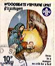 Sheffield Scout Stamp 1989 Away in a manger, no crib for a bed