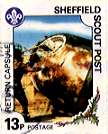Sheffield Scout Stamp 1991 Anglo-Soviet space mission Return Capsule