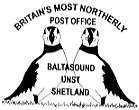 postmarks illustrated with puffins.