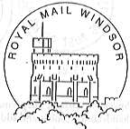 Permanent Postmark showing Windsor Castle.