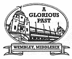 postmark showing the old Wembley Stadium