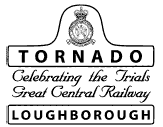 postmark showing Tornado railway engine nameplate.