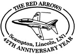 postmark showing Red Arrow aircraft.