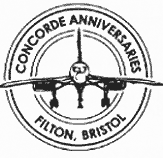 Permanent postmark showing Concorde supersonic airliner.