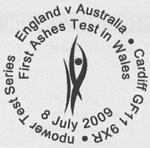 postmark showing cricket logo.
