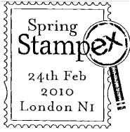 postmark showing Stampex logo.