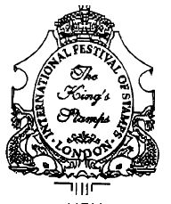 Ornate postmark with text as below.