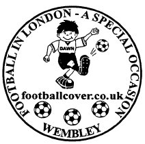 Postmark showing cartoon footballer.