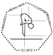 Postmark showing a diver.