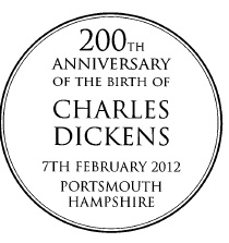 Postmark with text as below.