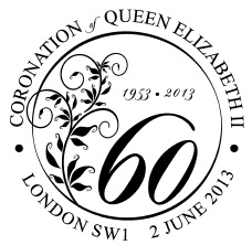 Decoative postmark '60'.